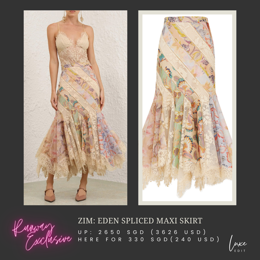 Eden spliced maxi skirt