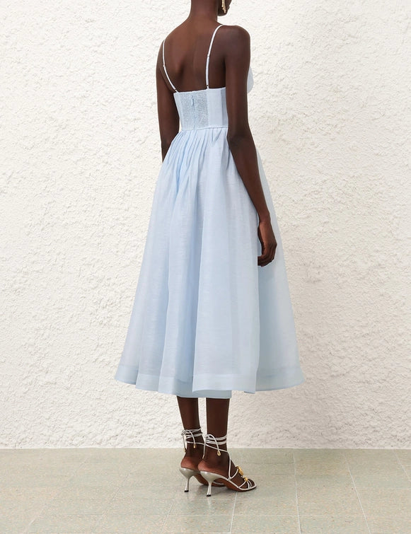 ZM: Illuminate V neck midi dress