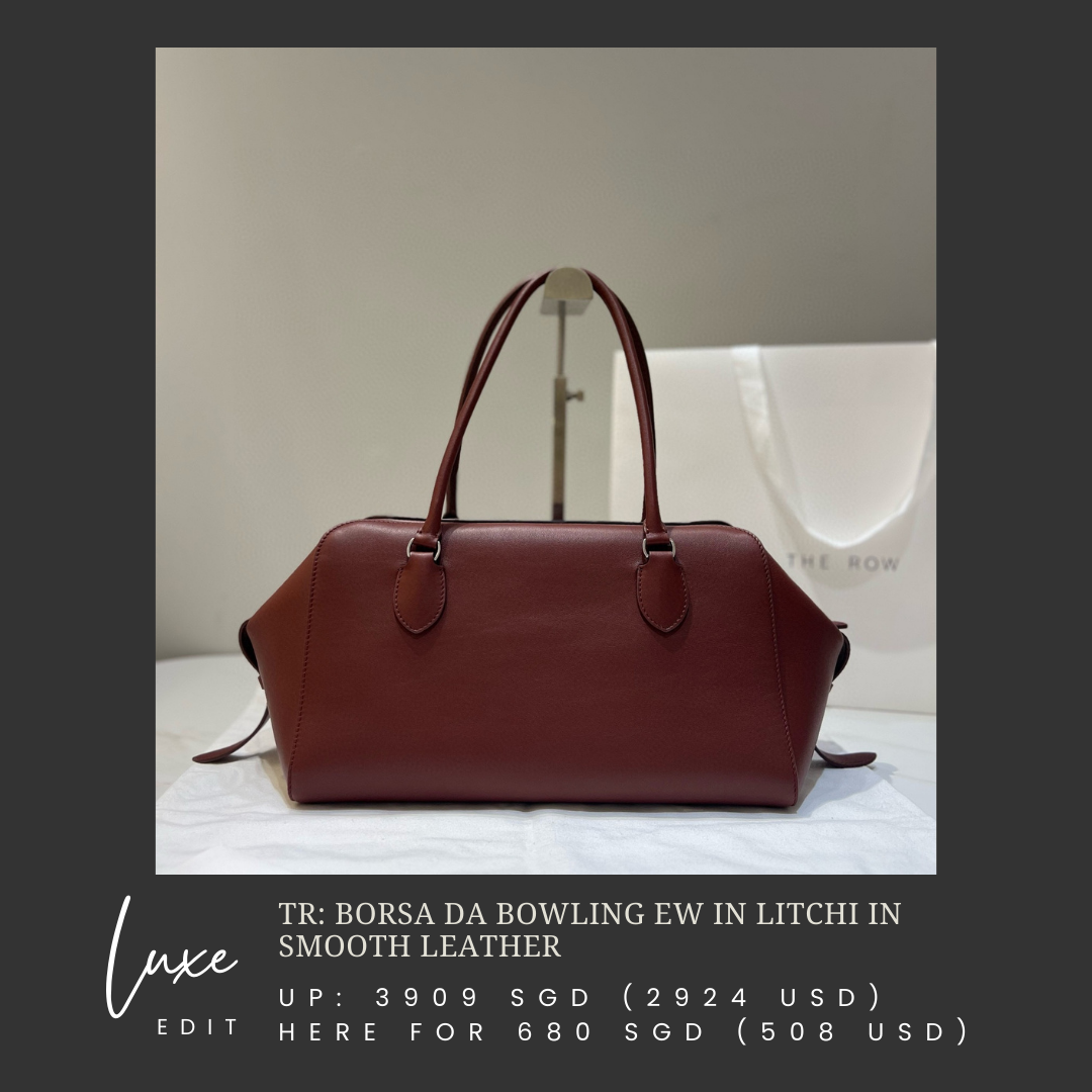 TR: Borsa da bowling EW Brick Red in Smooth Leather