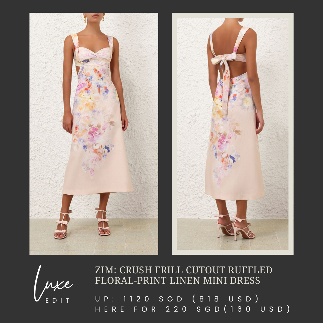 Crush Midi dress in Multi-floral