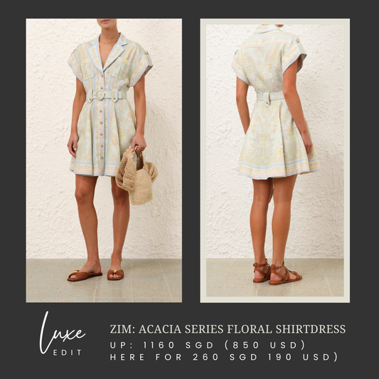 ZM: Acacia series floral mini shirtdress