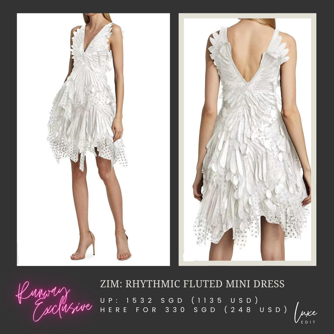ZM: Rhythmic fluted mini dress