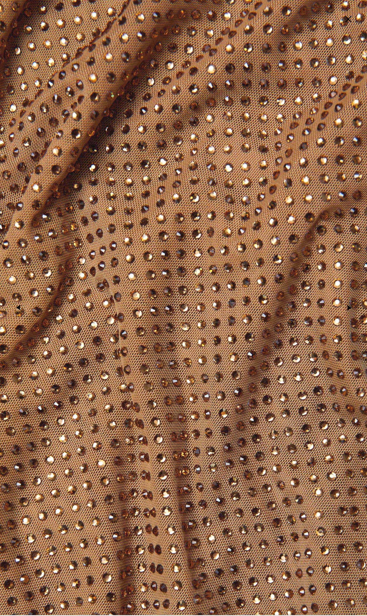 SP: Brown Rhinestone cutout top