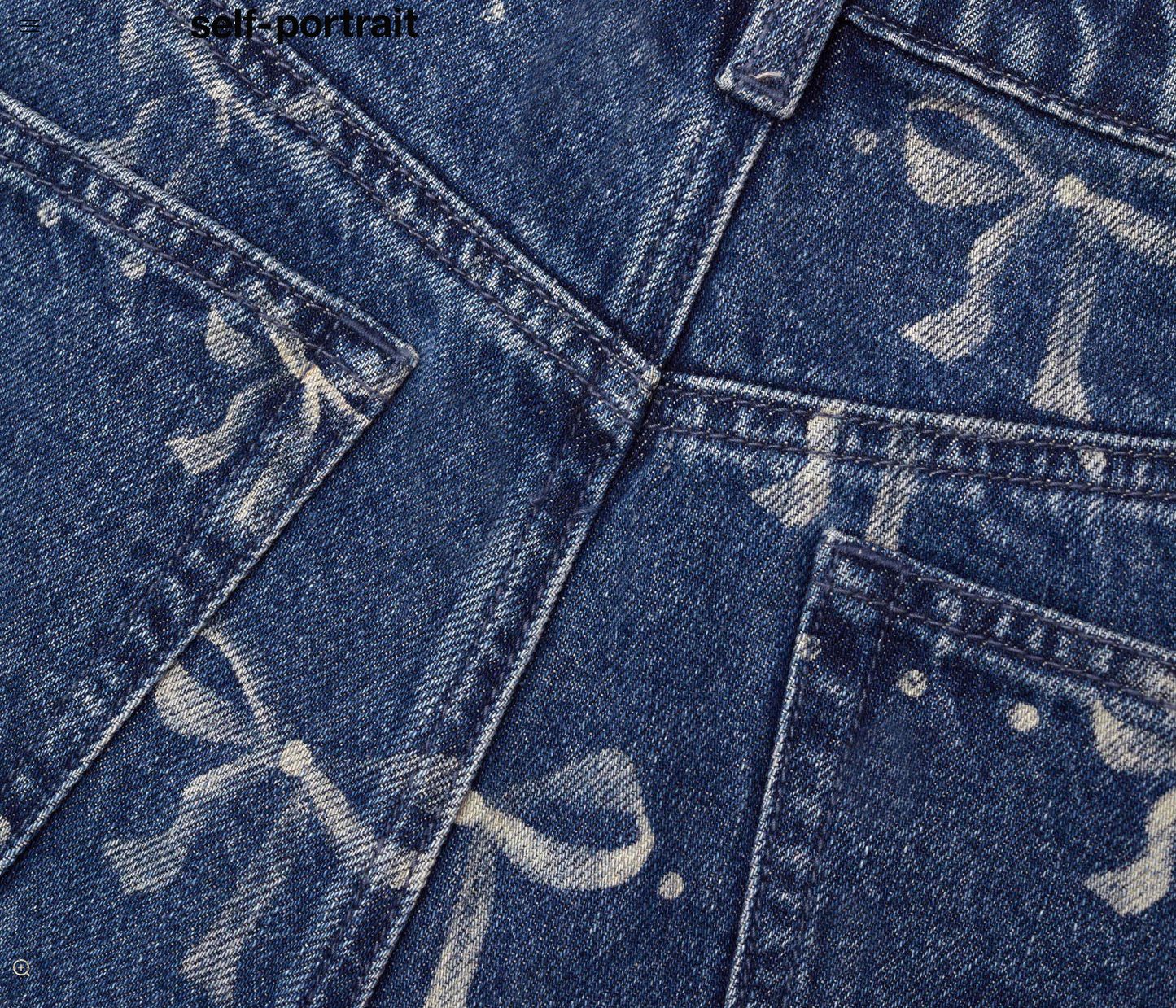 SP: Crystal-embellished high-rise wide-leg jeans