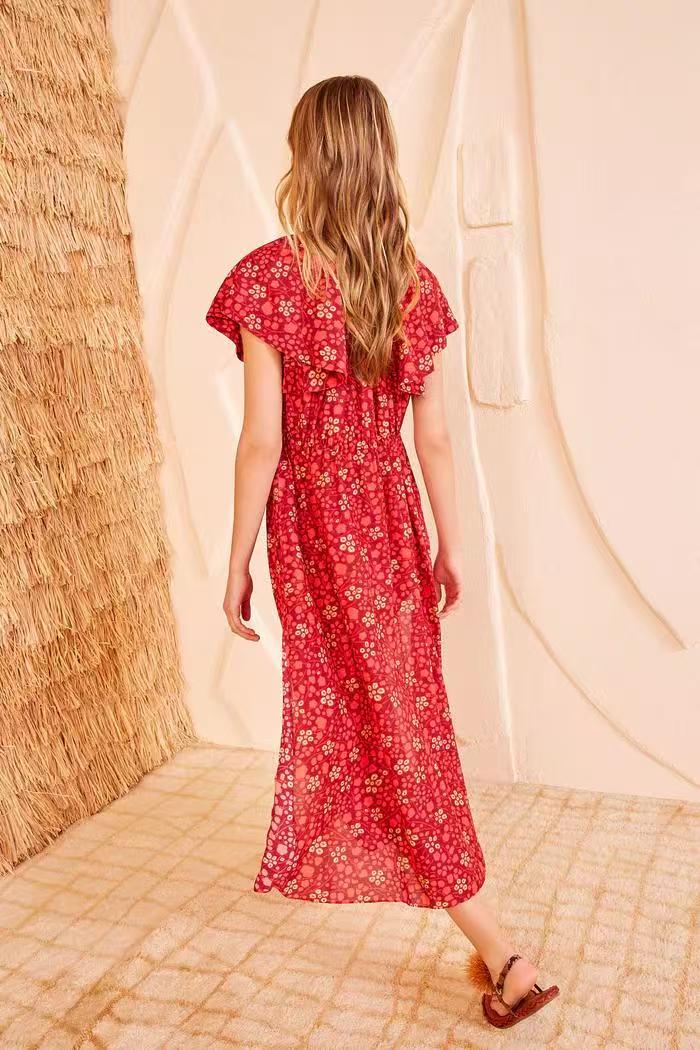 UJ: Mikaela Flutter Sleeve Midi dress