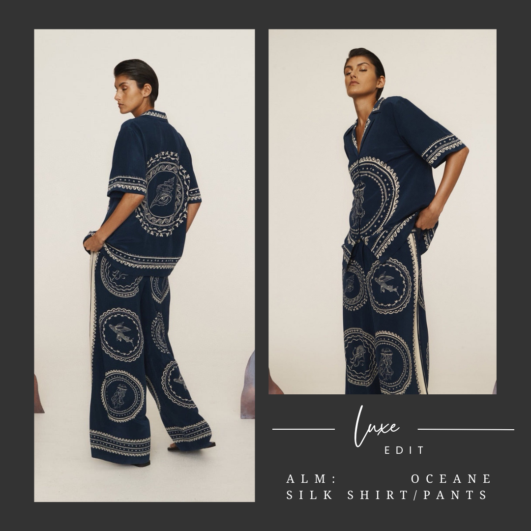 ALM: Oceane Silk Shirt/pants