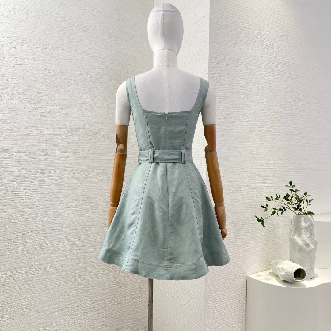 AJ: Clay Belted mini dress