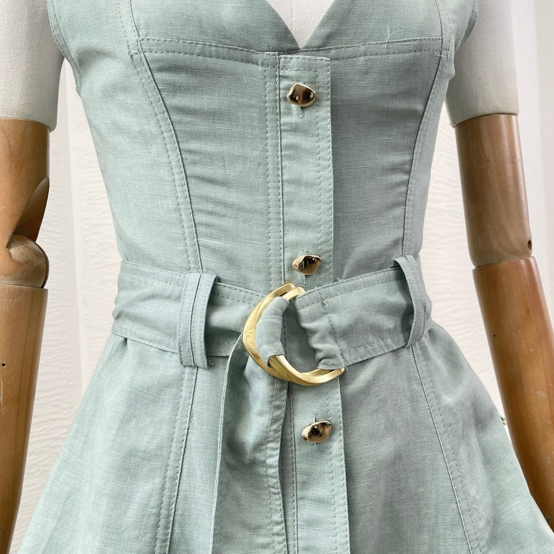 AJ: Clay Belted mini dress