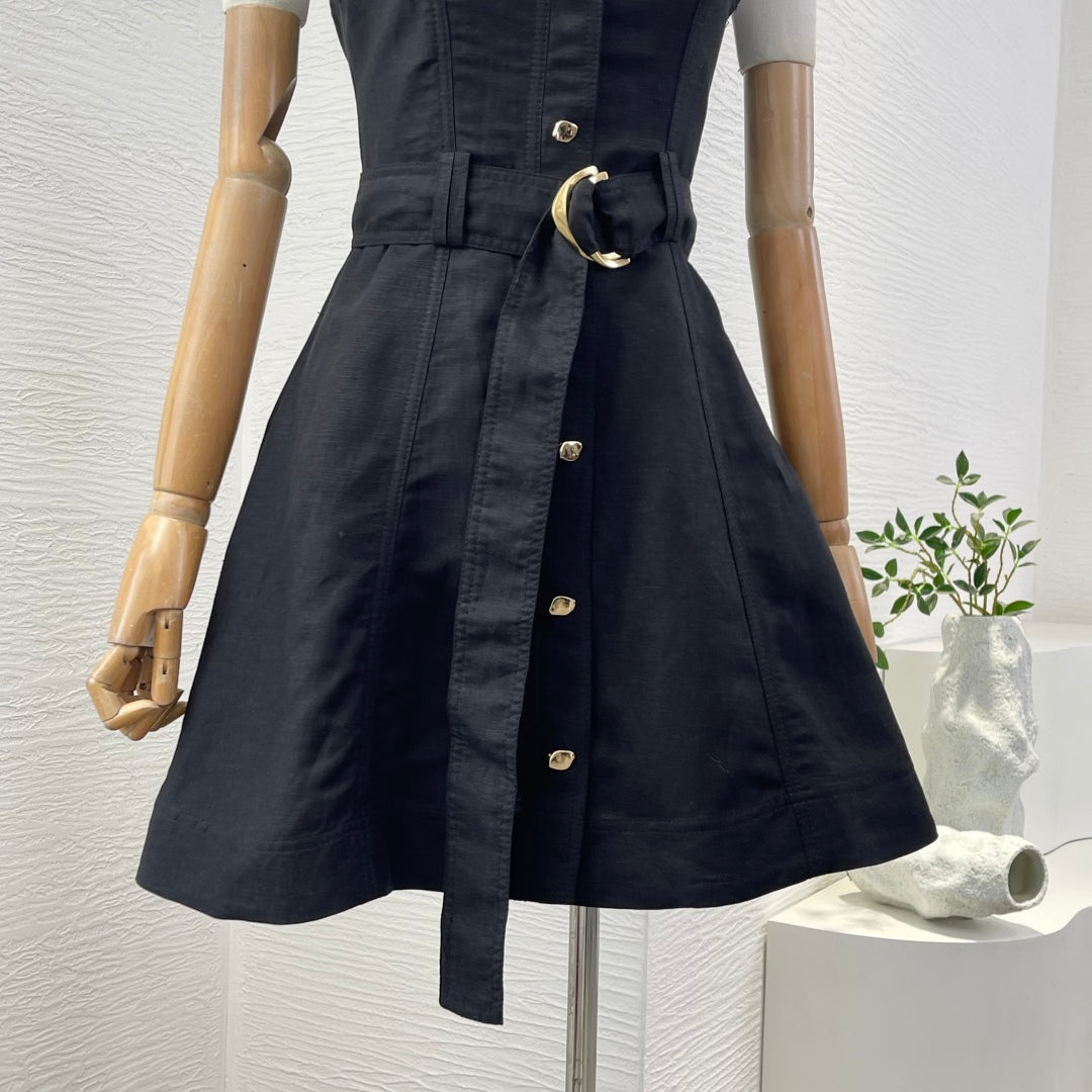 AJ: Clay Belted mini dress