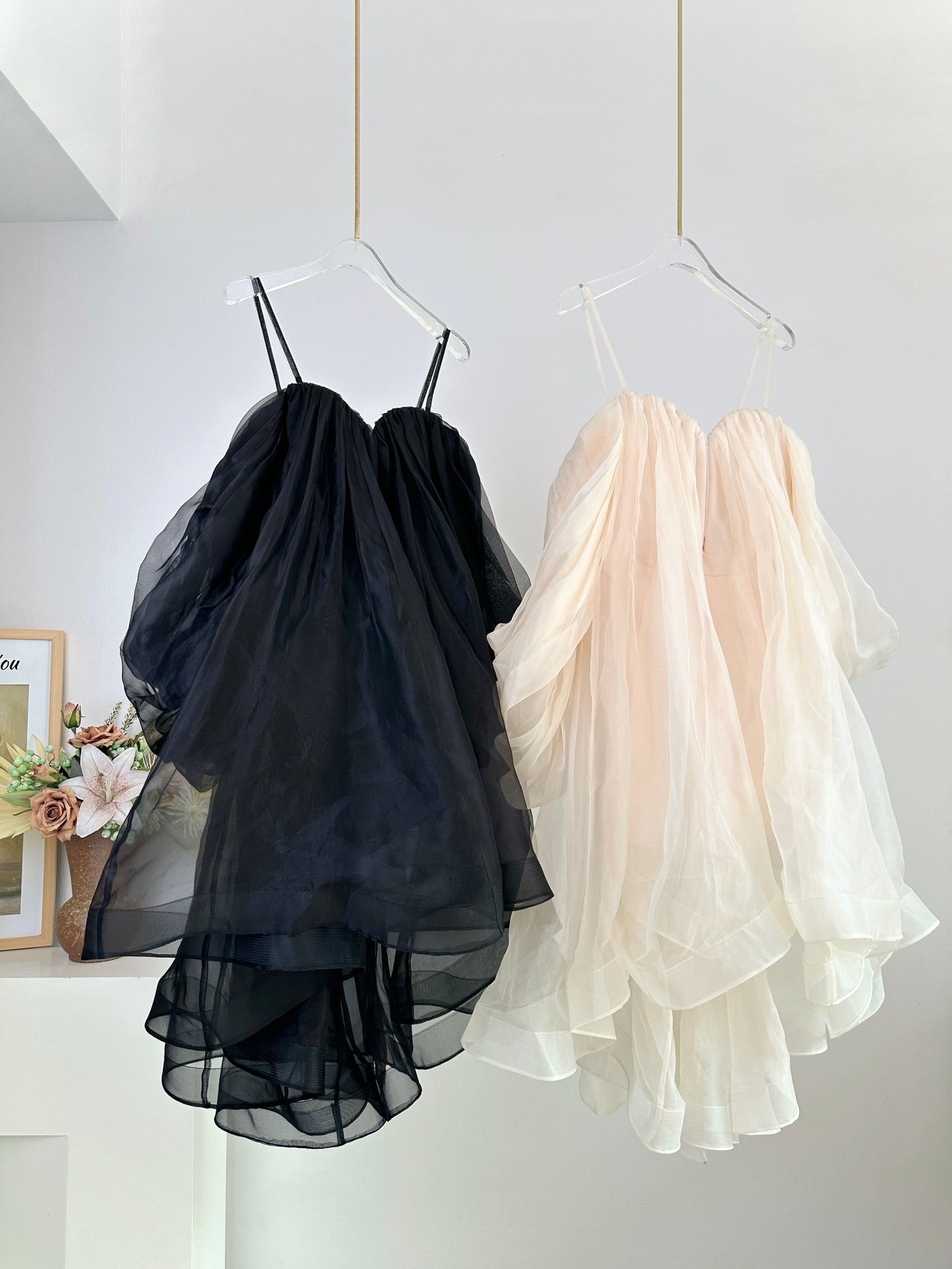 ZM: Crush strapless gathered silk-organza mini dress