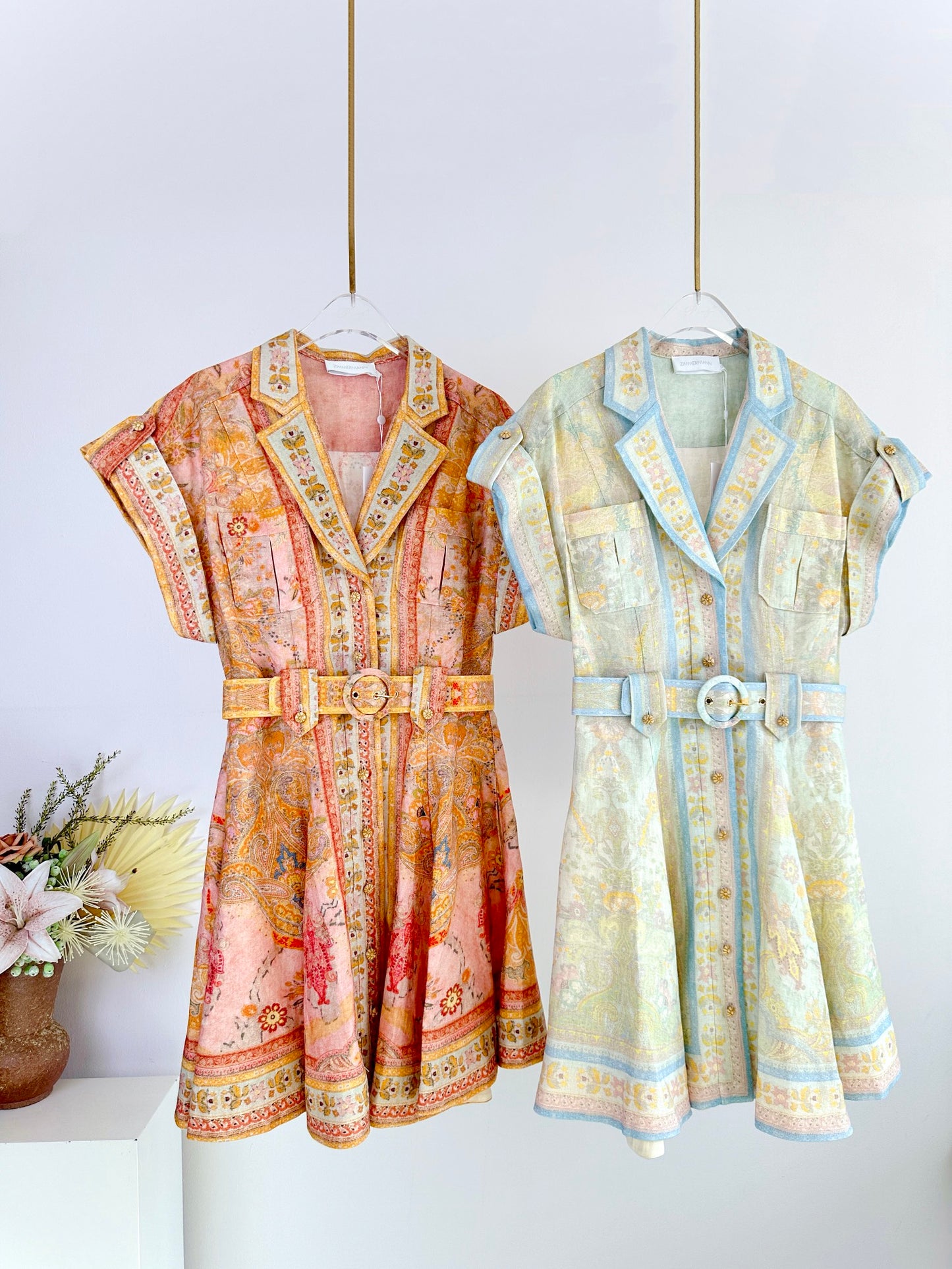 ZM: Acacia series floral mini shirtdress