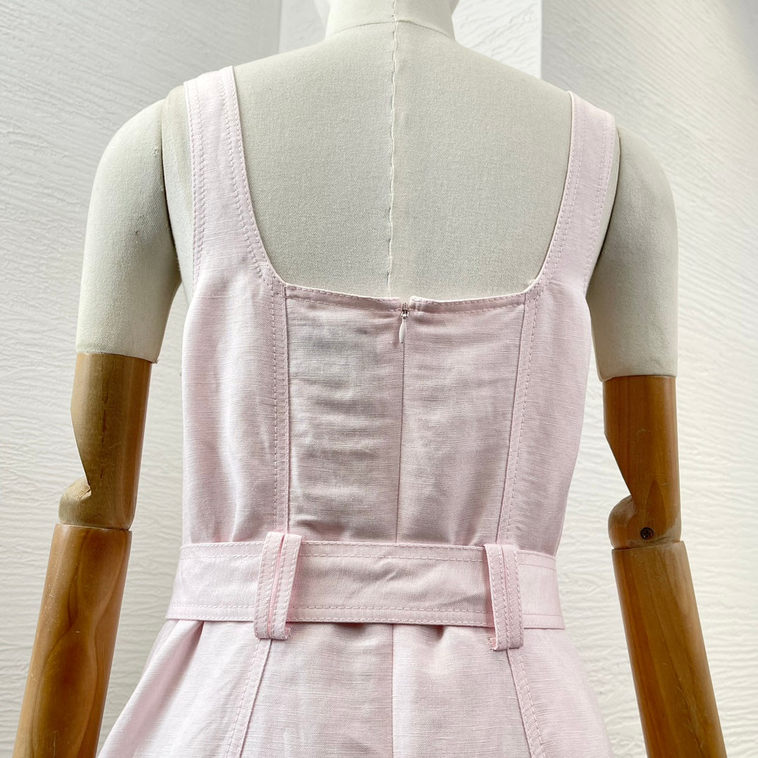 AJ: Clay Belted Midi Dress