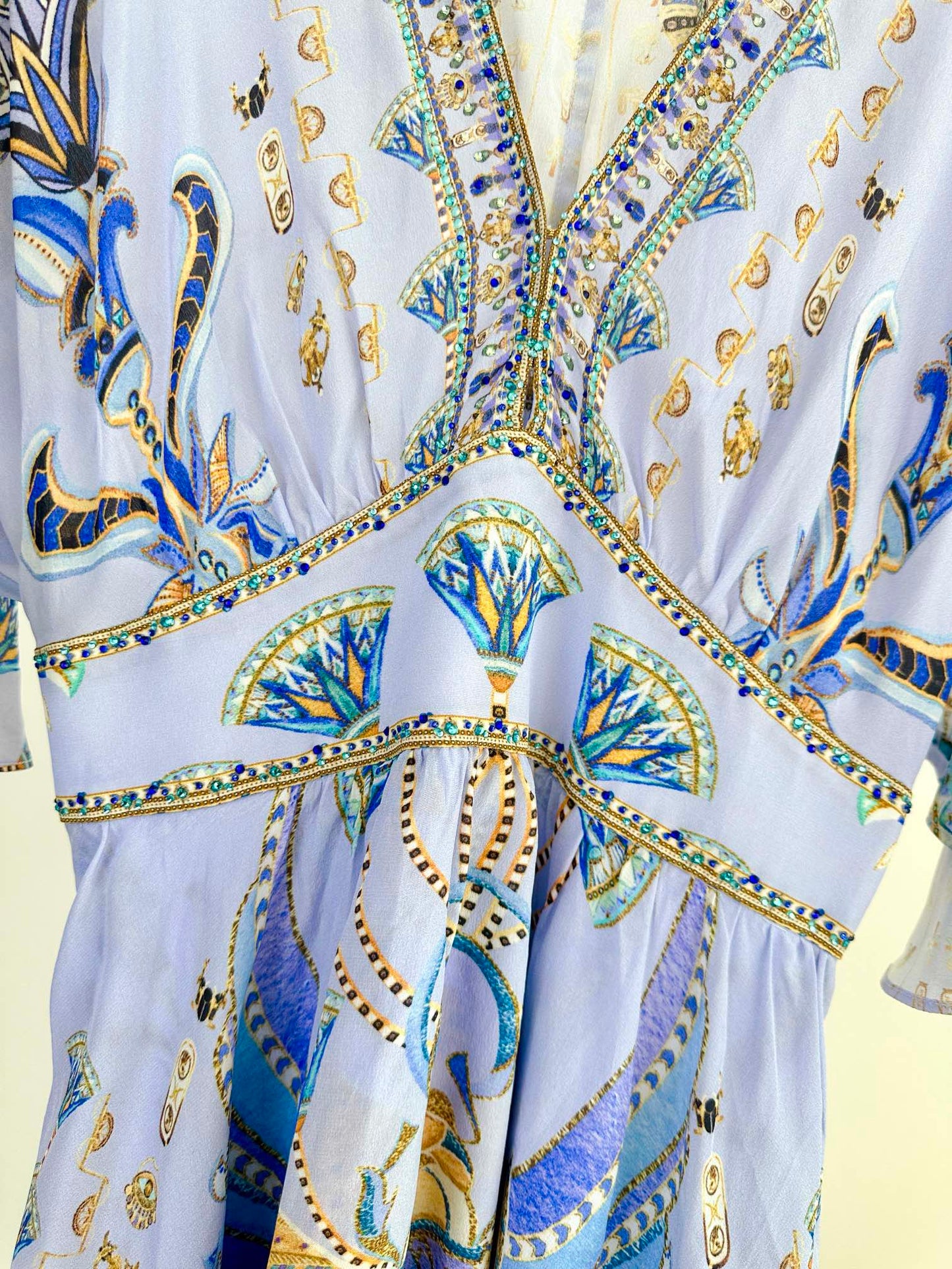 CAM: Under Scarab Skies Short Waisted Dress