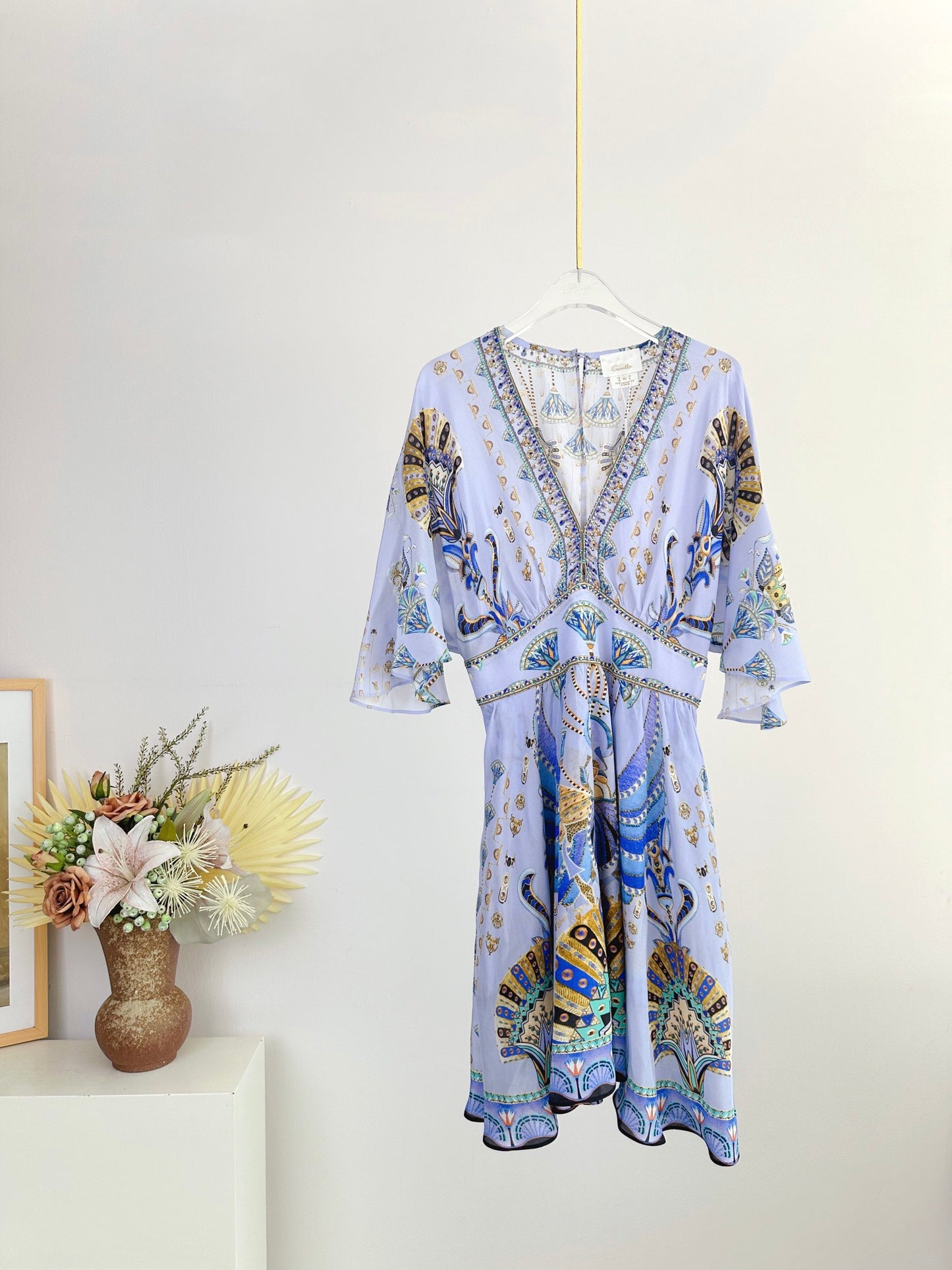 CAM: Under Scarab Skies Short Waisted Dress