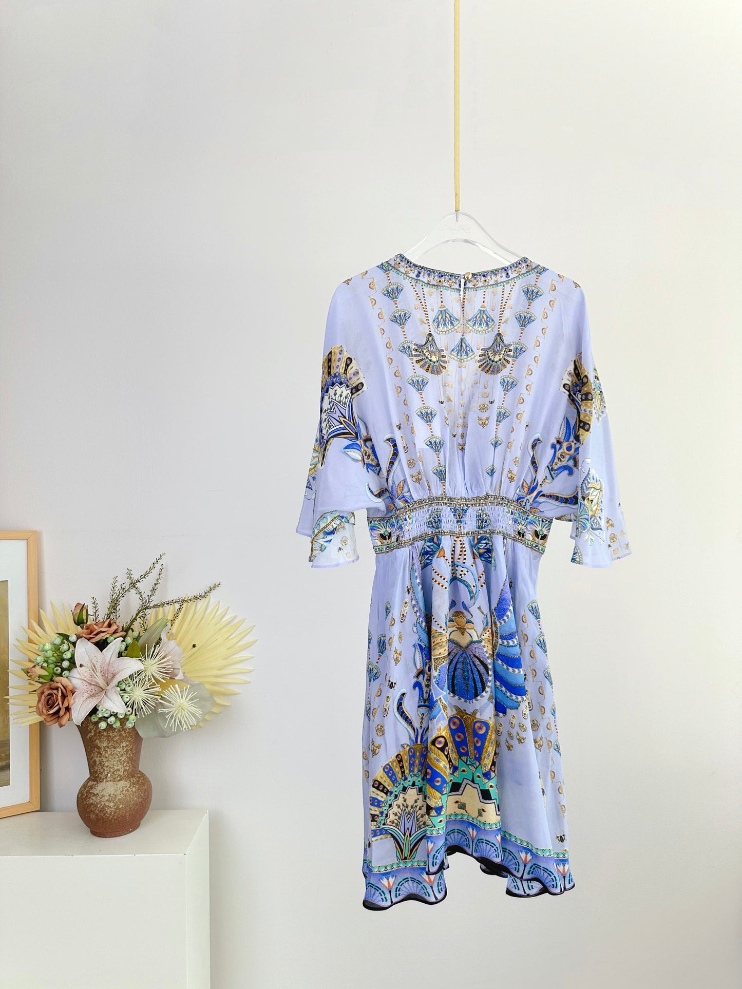 CAM: Under Scarab Skies Short Waisted Dress