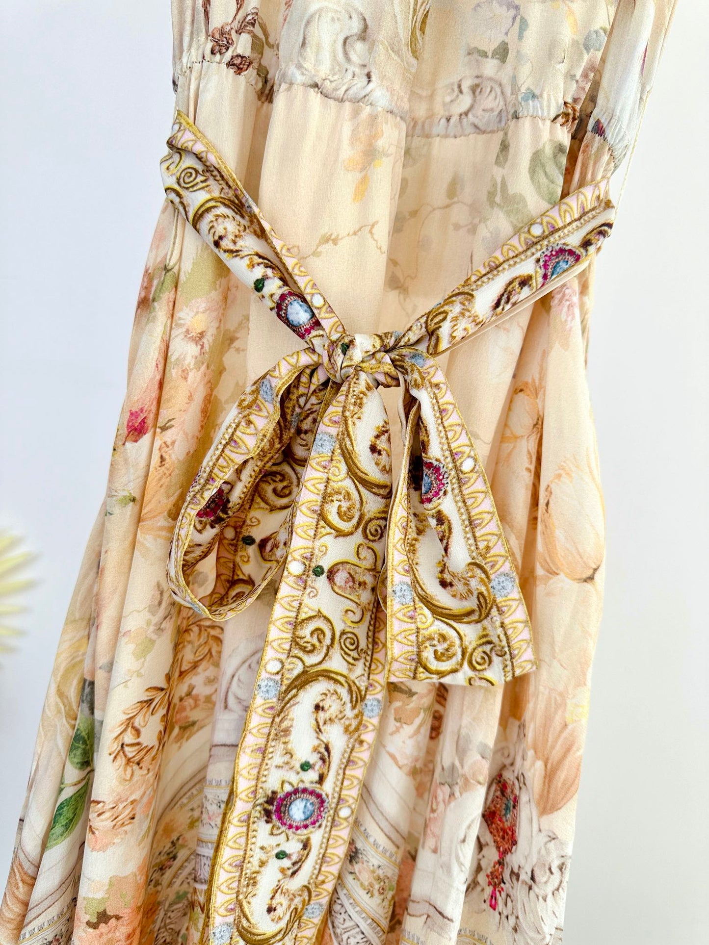 CAM: Adorned in Antiquity Necktie dress with Elasticated Waist