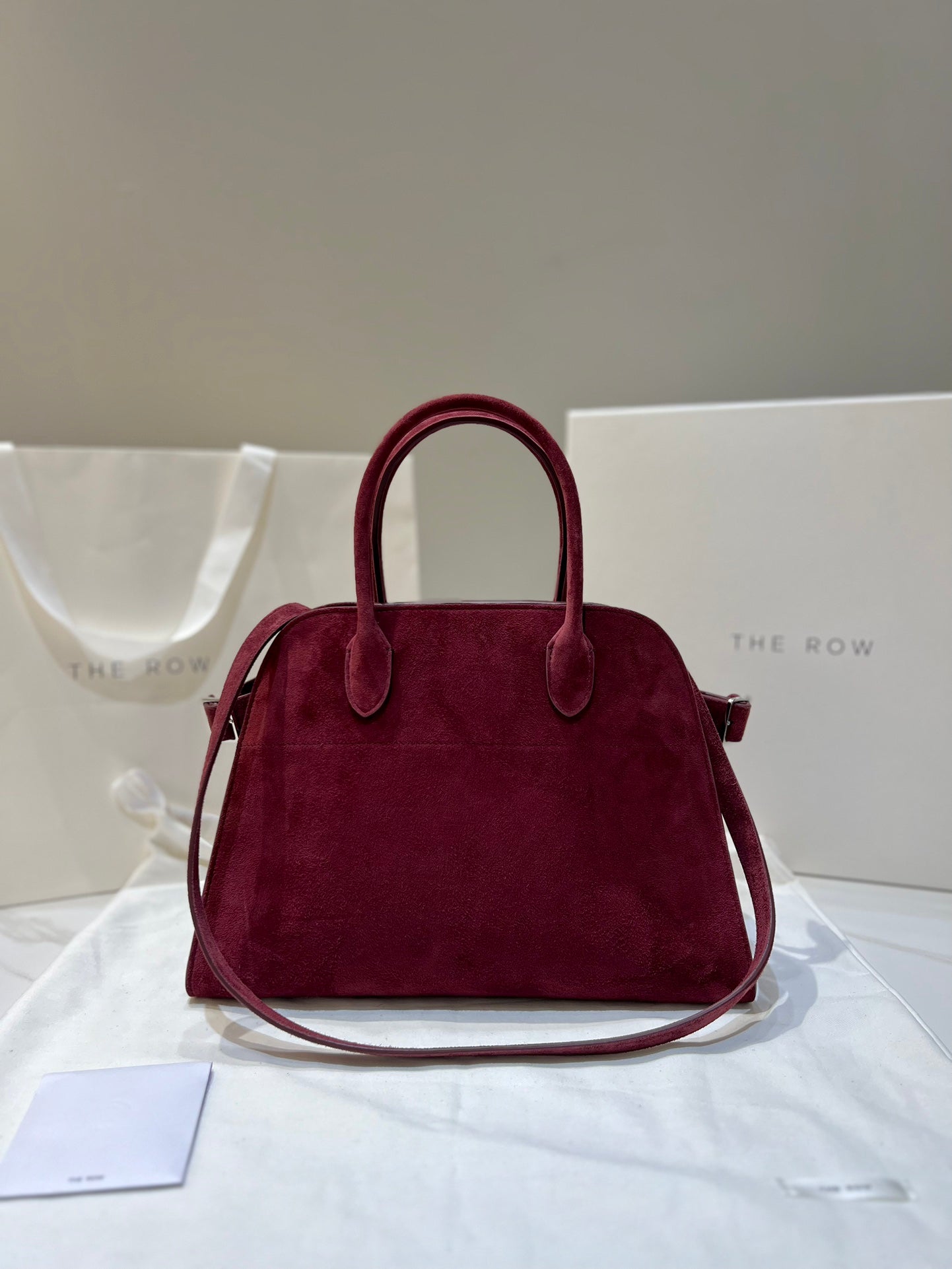 TR: Soft Margaux 12 Bag in Suede