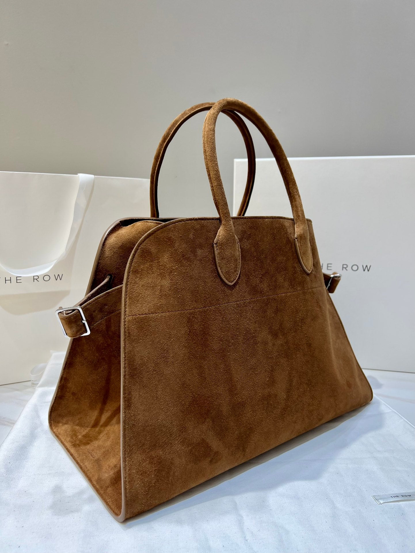 TR: Soft Margaux 15 Bag in Suede