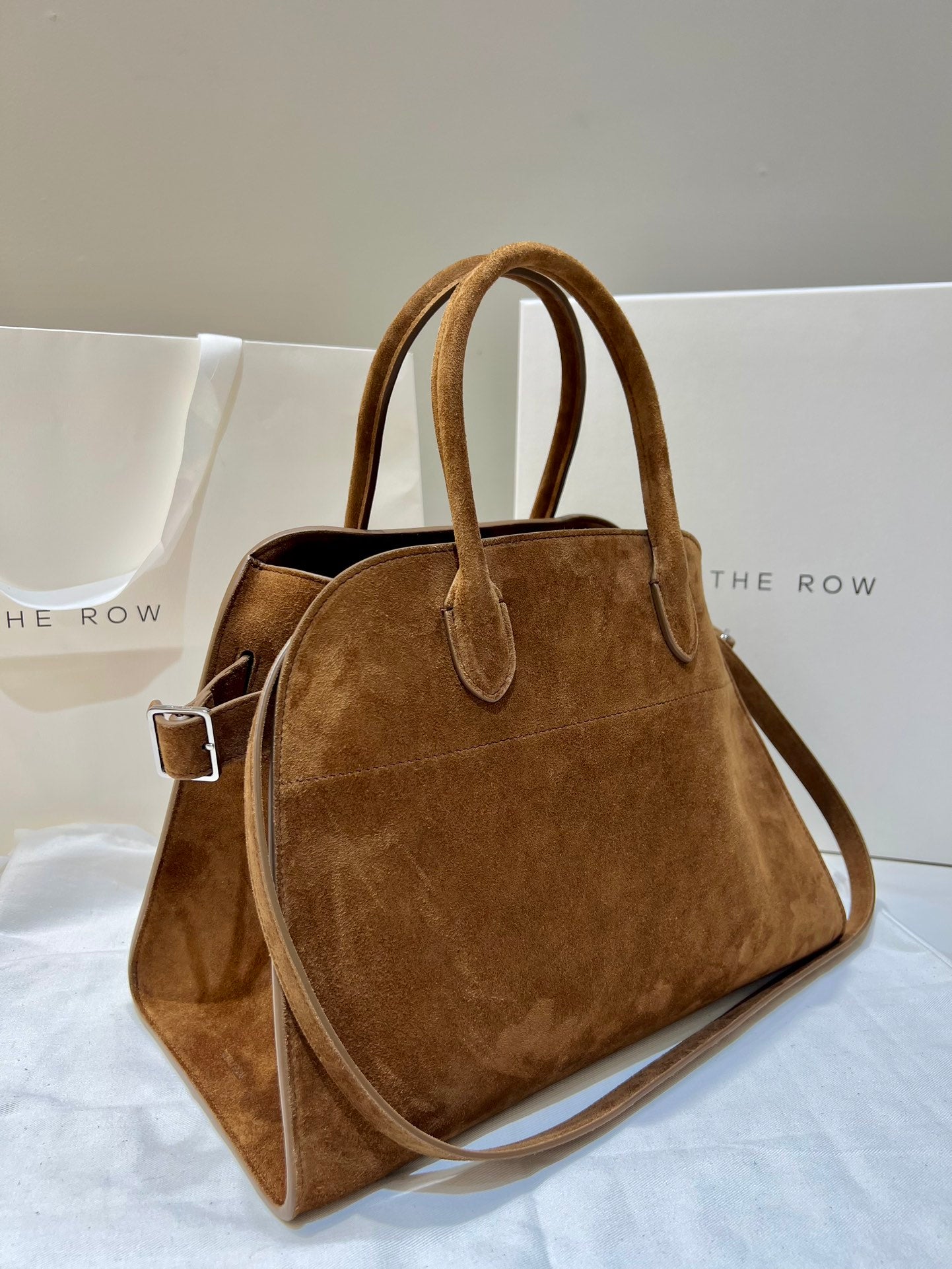 TR: Soft Margaux 12 Bag in Suede