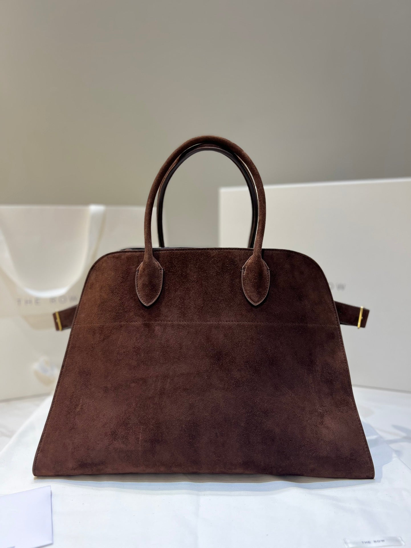 TR: Soft Margaux 15 Bag in Suede