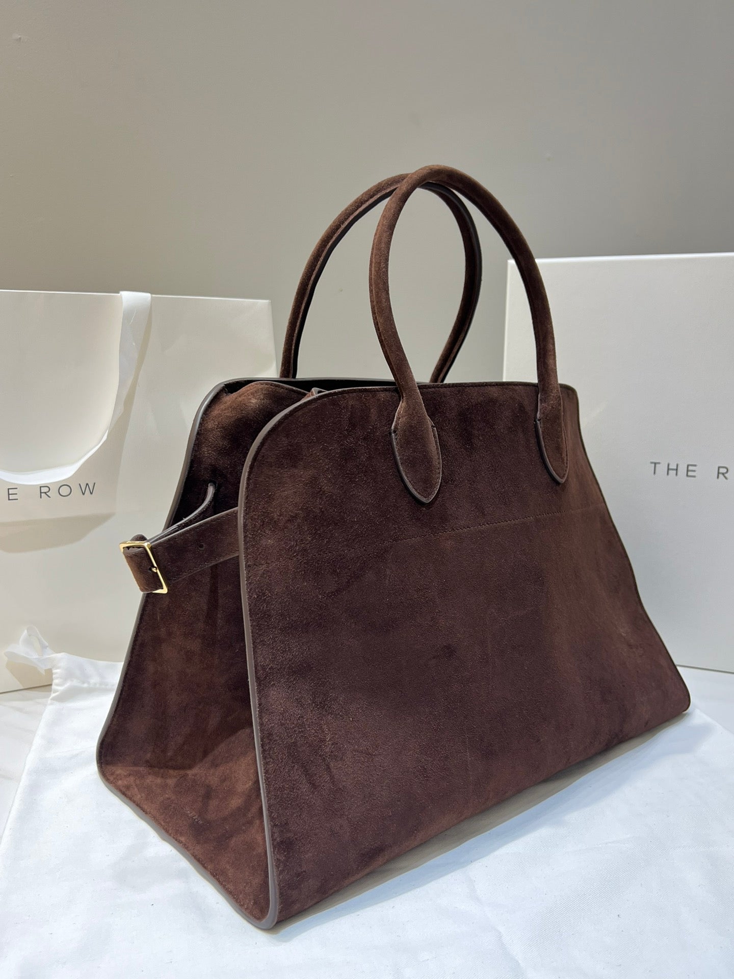 TR: Soft Margaux 15 Bag in Suede