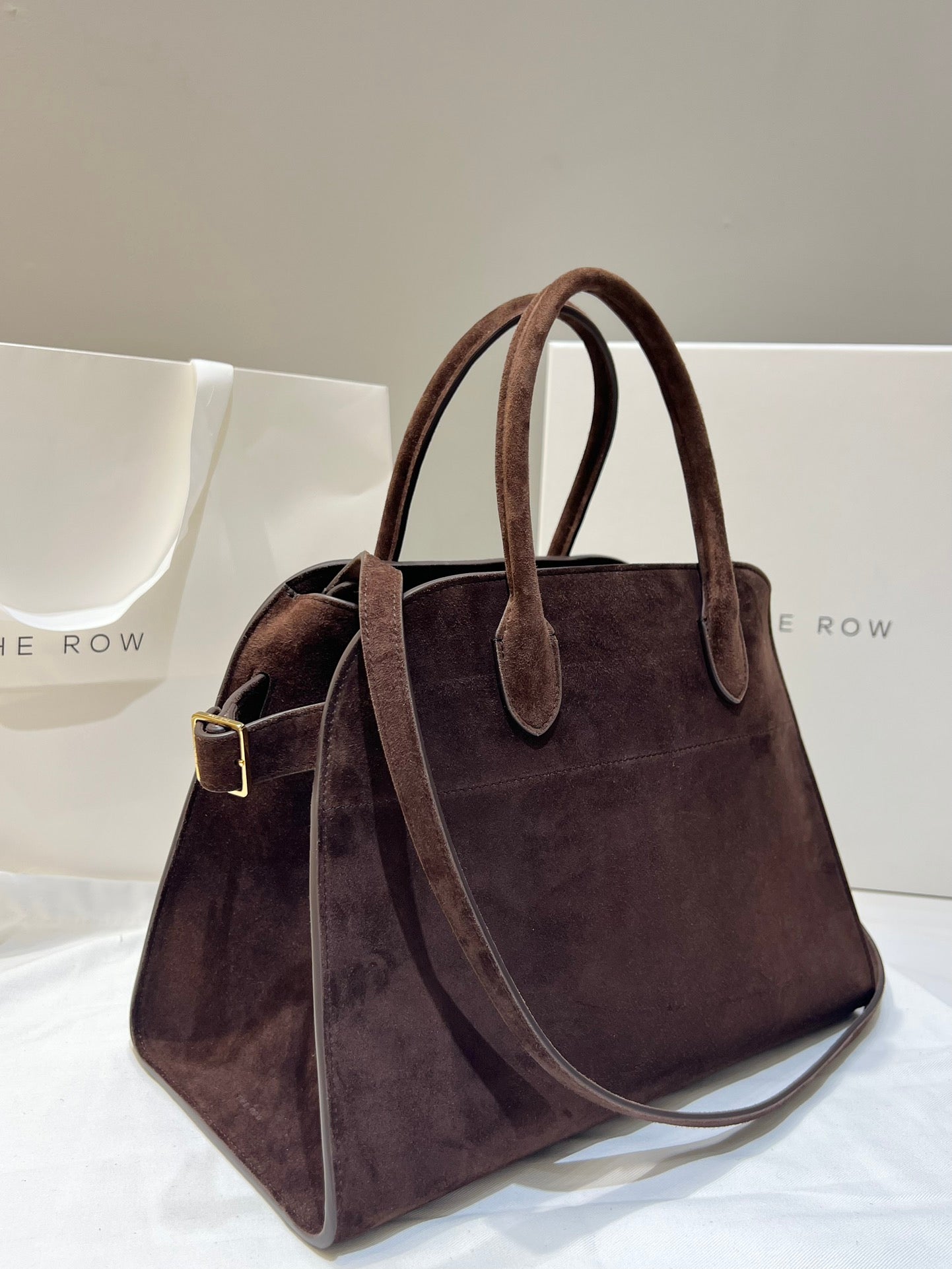 TR: Soft Margaux 12 Bag in Suede