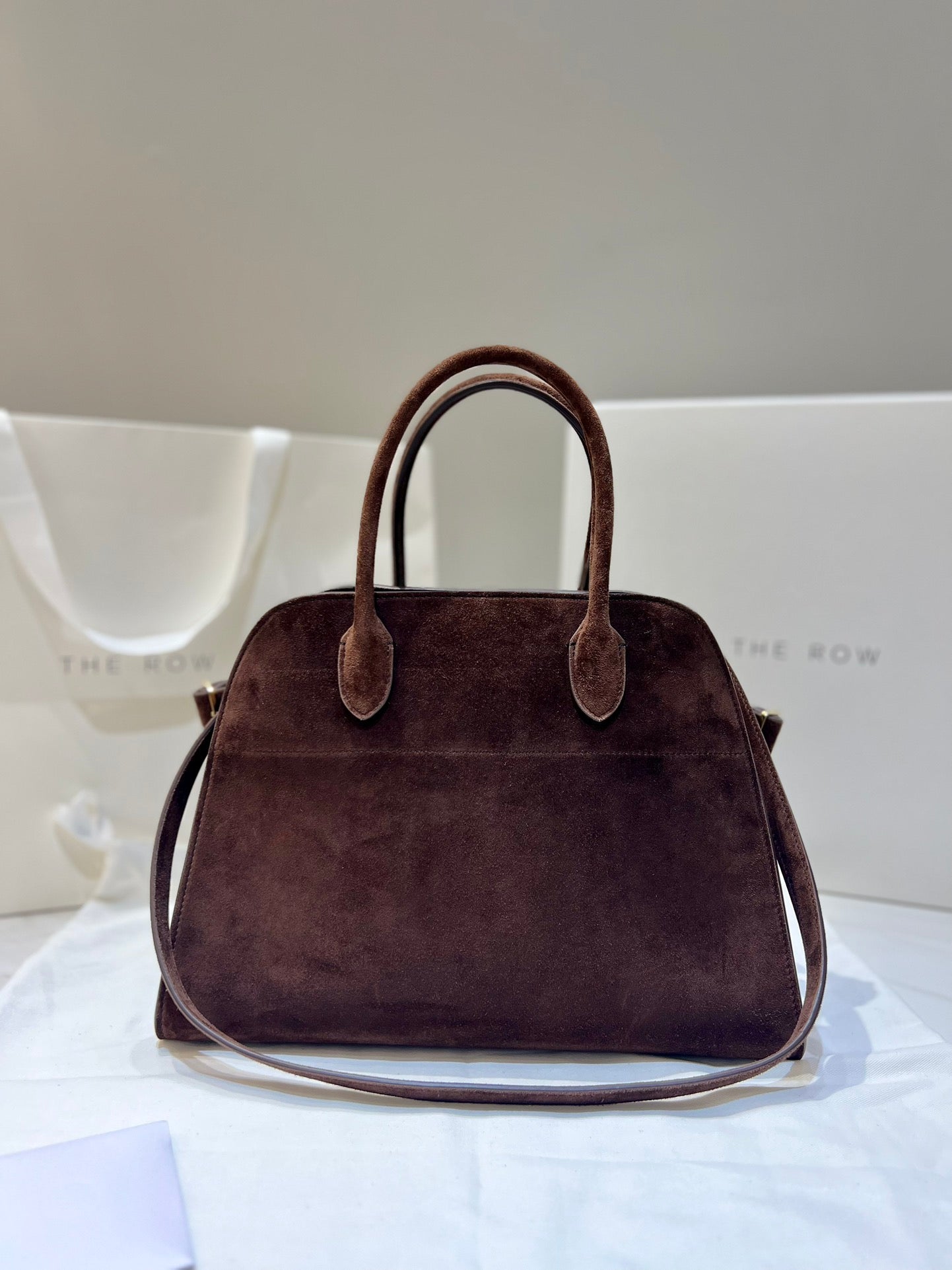 TR: Soft Margaux 12 Bag in Suede