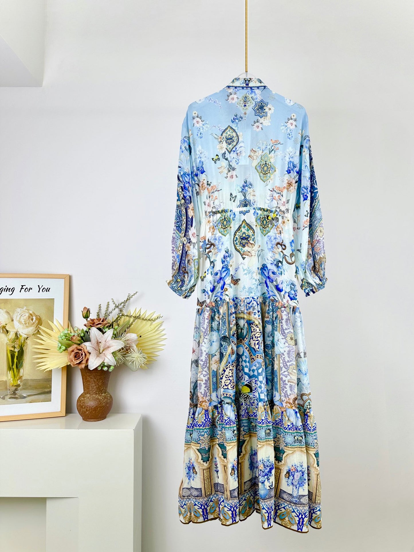 CAM: Al Manial Palace Memoirs tiered long shirt dress