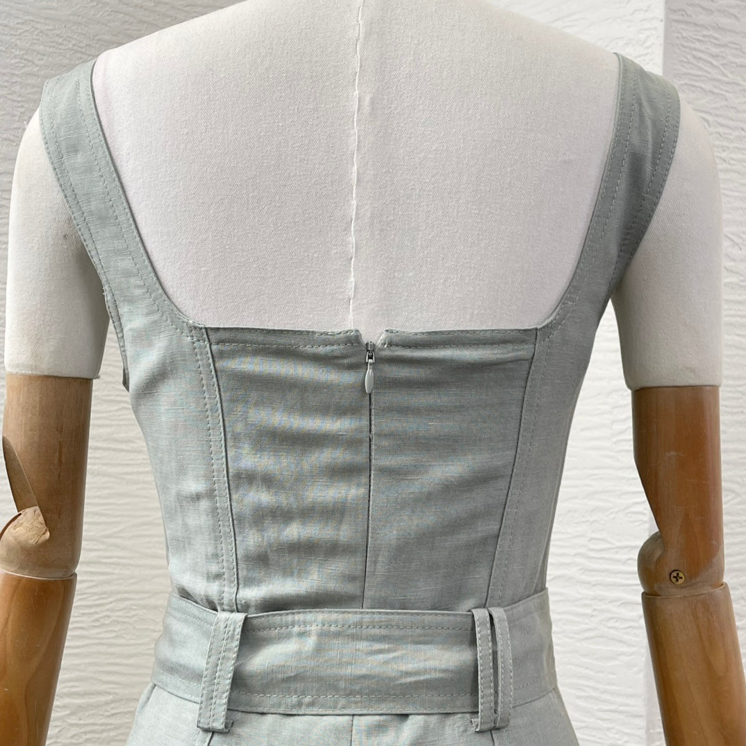 AJ: Clay Belted Midi Dress