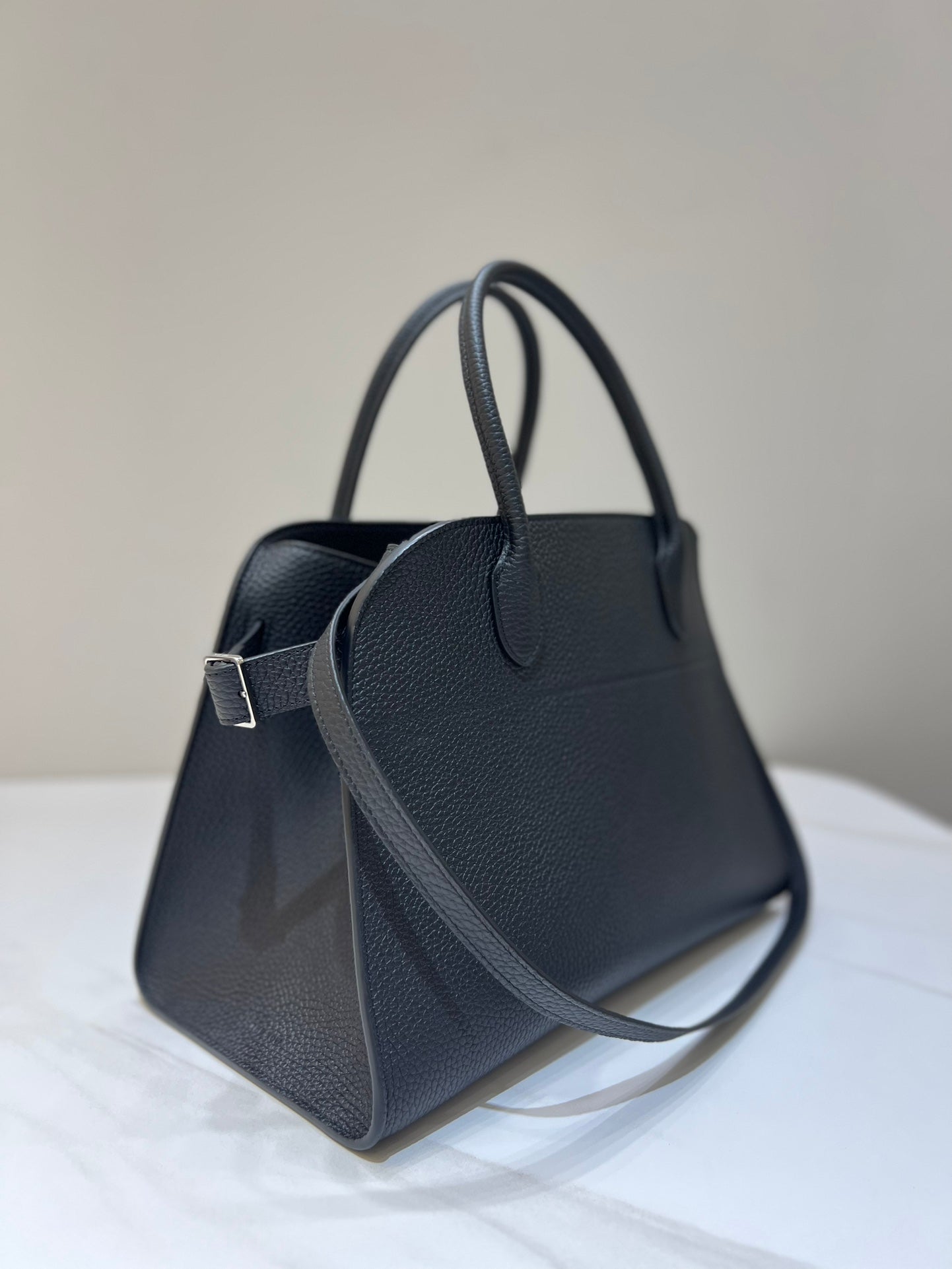 TR: Soft Margaux 12 Bag in Pebbled Leather