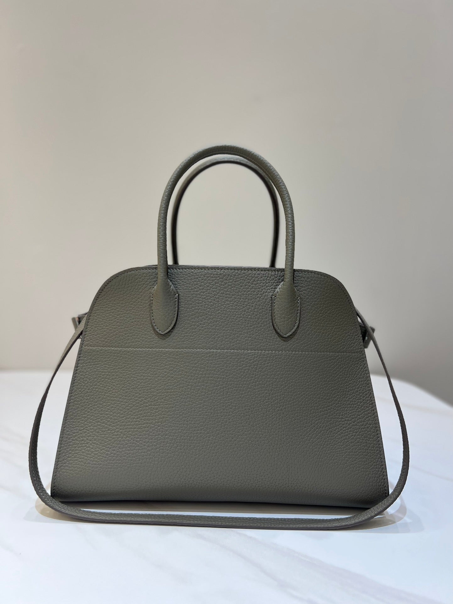 TR: Soft Margaux 12 Bag in Pebbled Leather