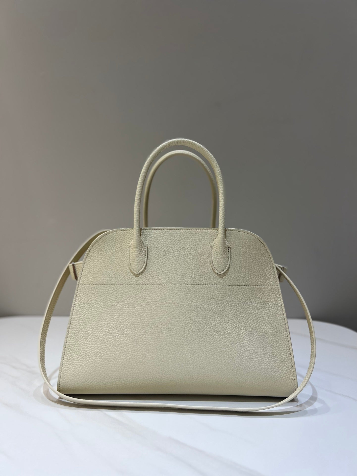 TR: Soft Margaux 12 Bag in Pebbled Leather