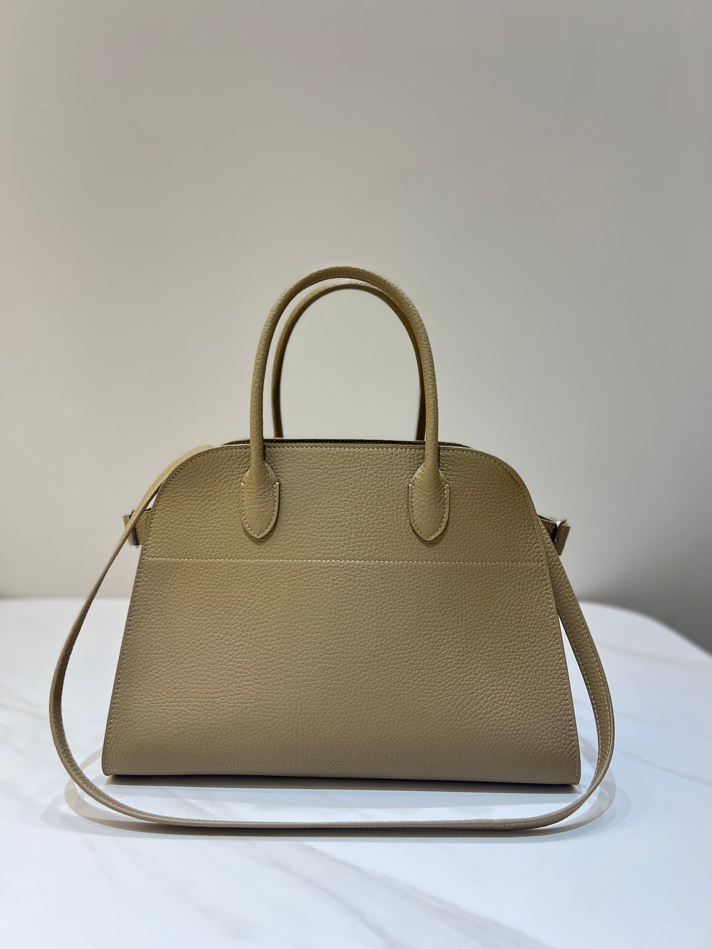 TR: Soft Margaux 12 Bag in Pebbled Leather