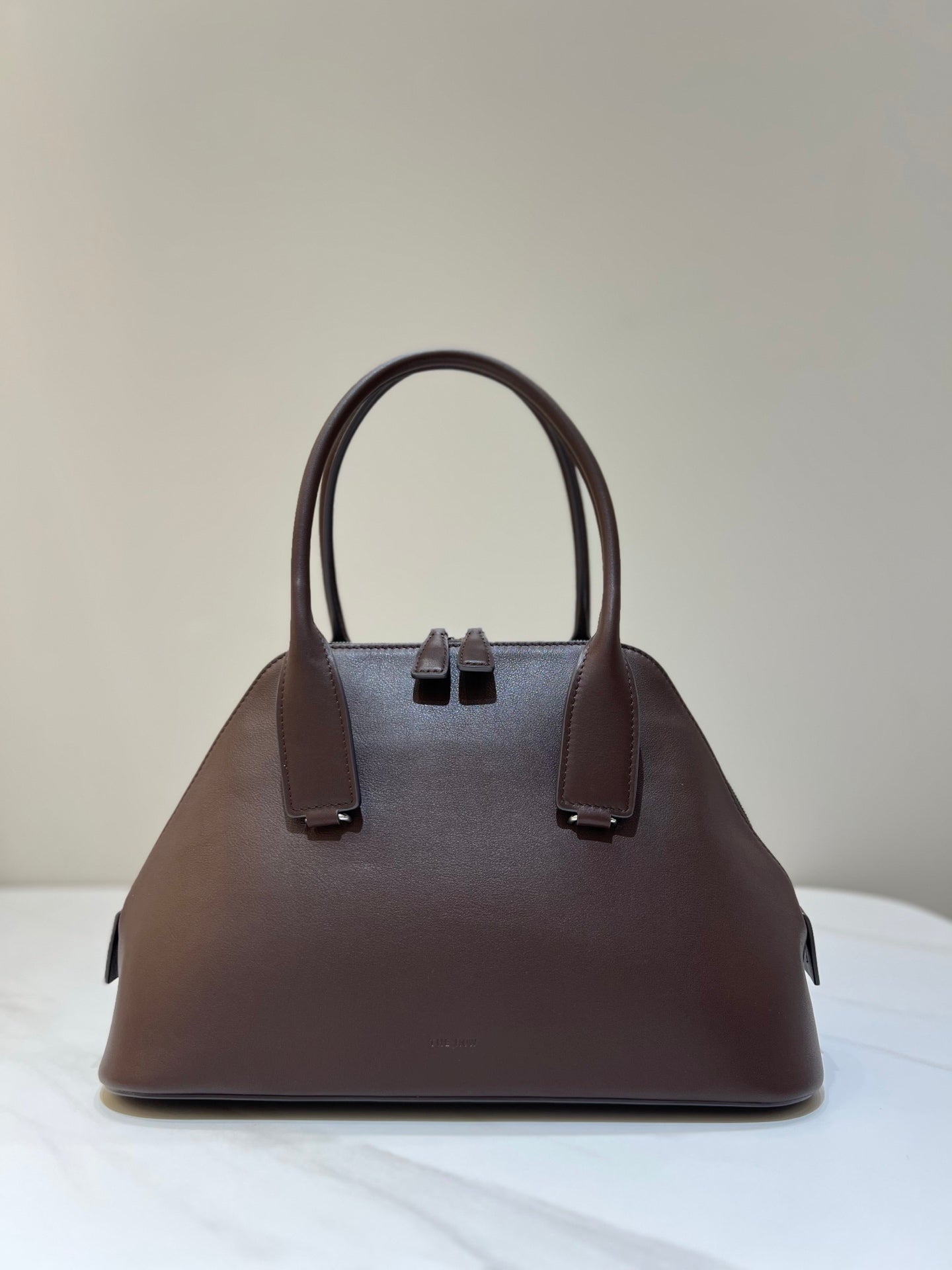 TR: Devon Medium Leather Tote bag Brown in Smooth Leather