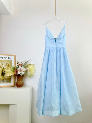 ZM: Illuminate V neck midi dress