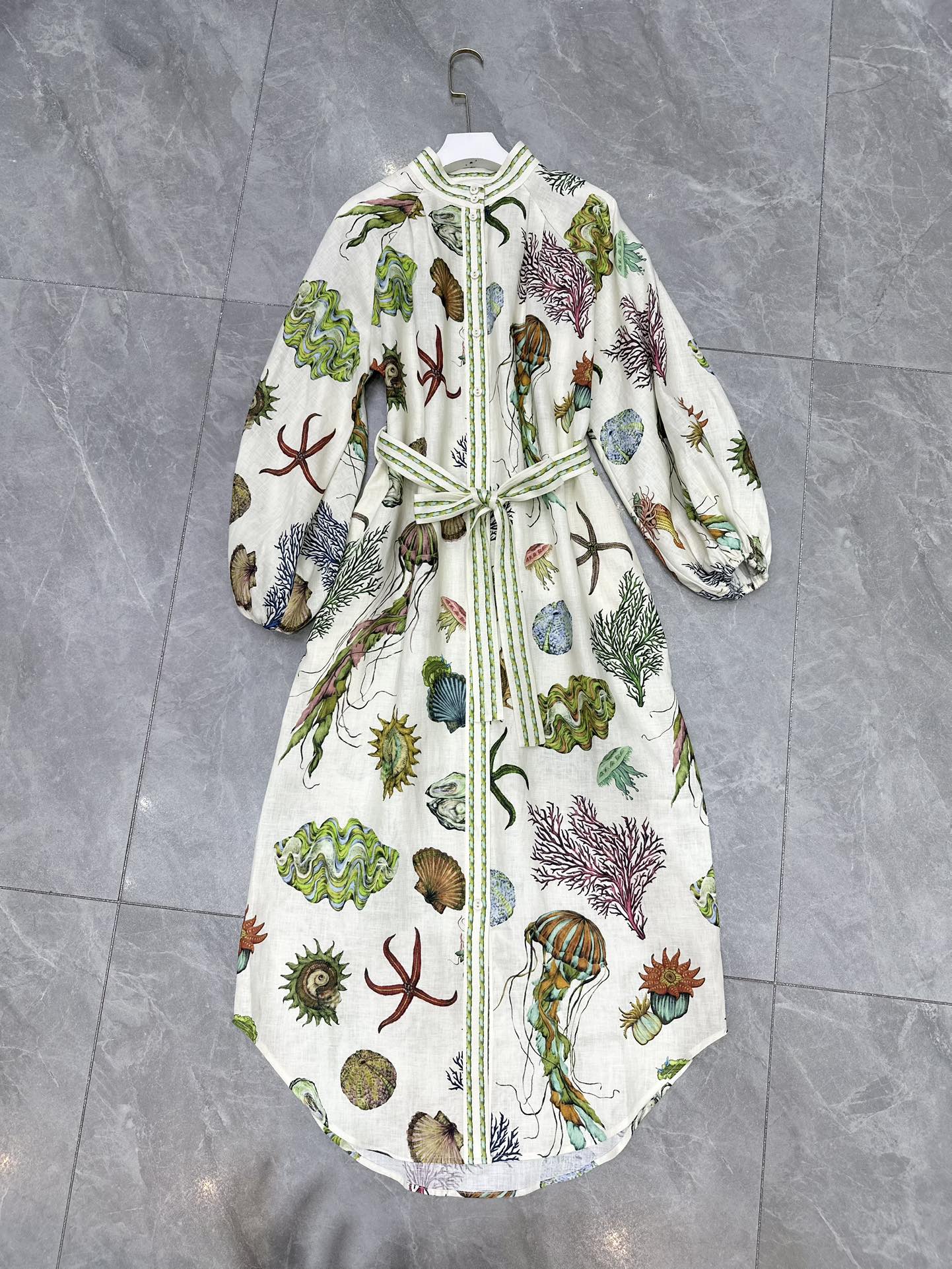 ALM: Sea Linen Shirtdress