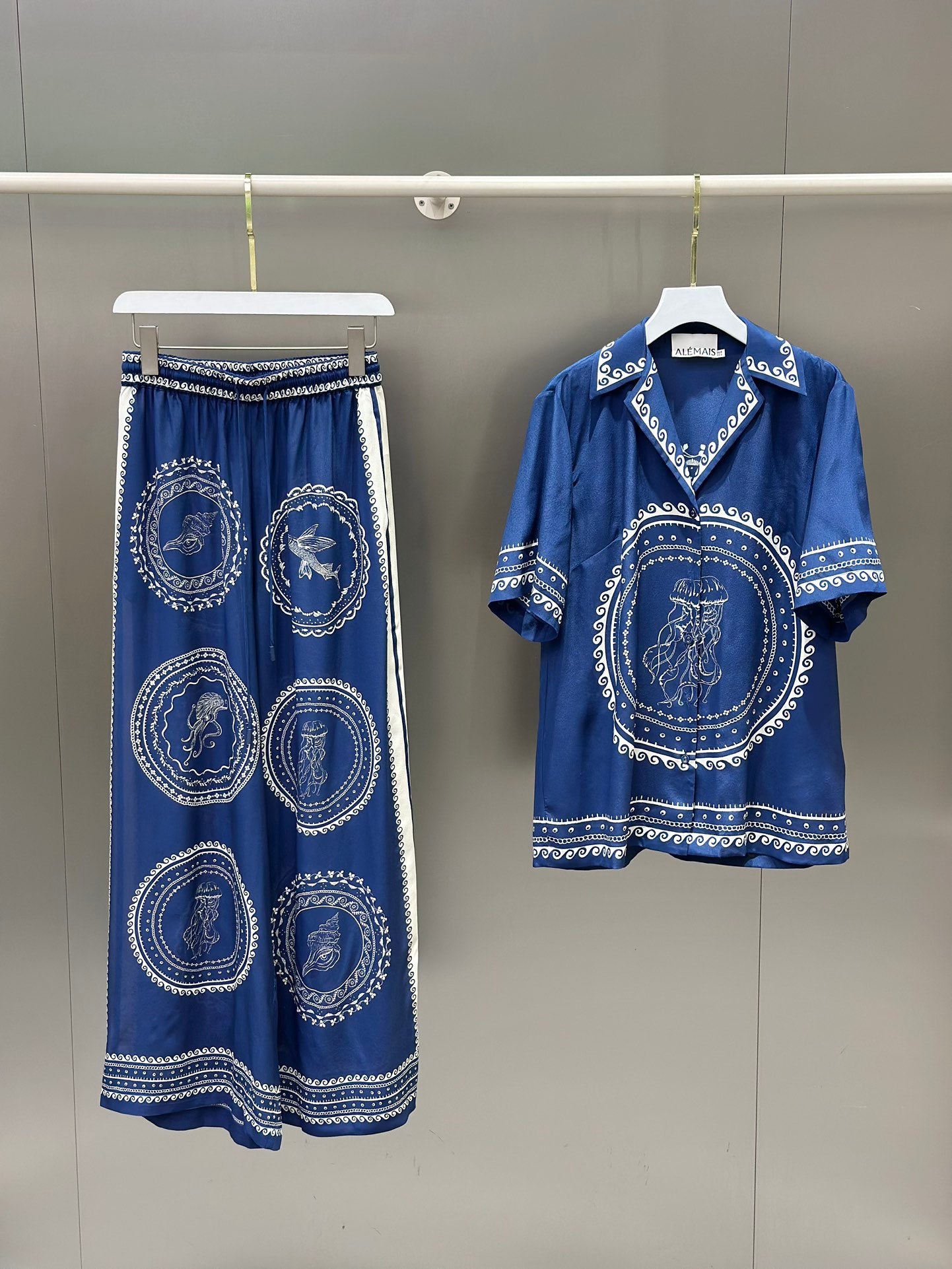 ALM: Oceane Silk Shirt/pants