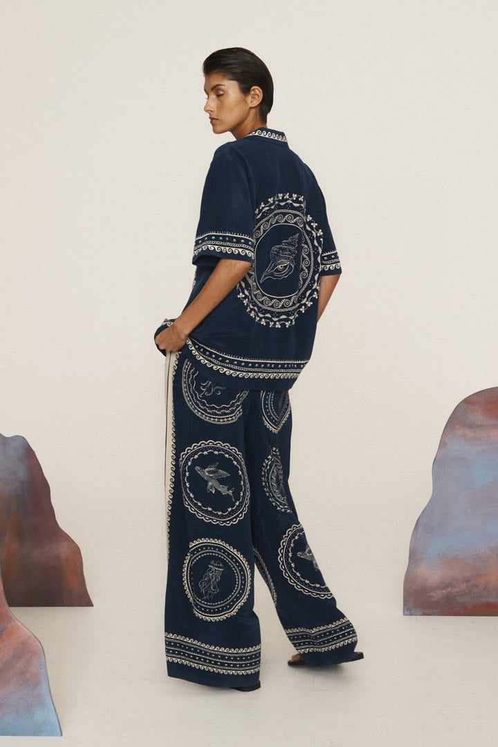 ALM: Oceane Silk Shirt/pants