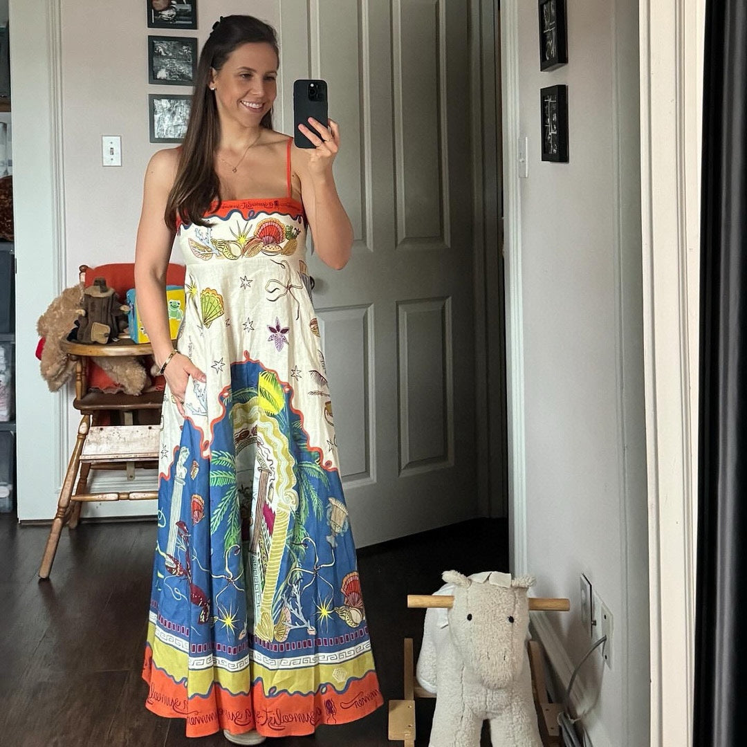 ALM: Surrealist Summer maxi dress